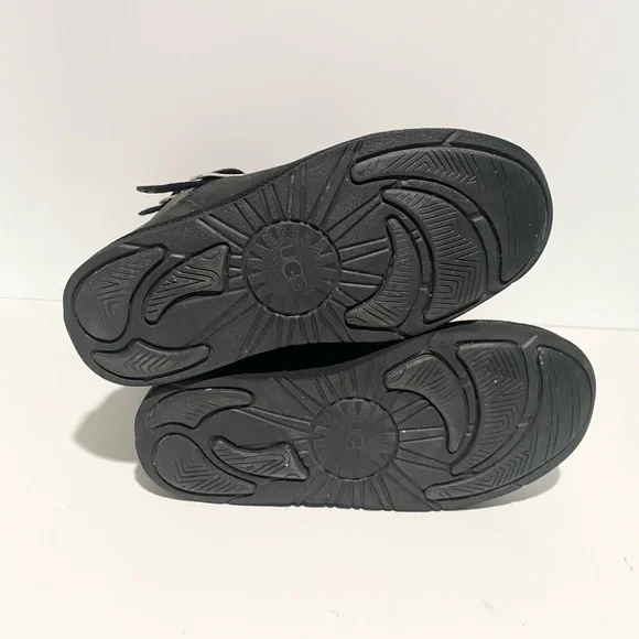 Women UGG Australia Sutter‎ Boot 1005374 Black Leather Size 6 - Picture 7 of 8